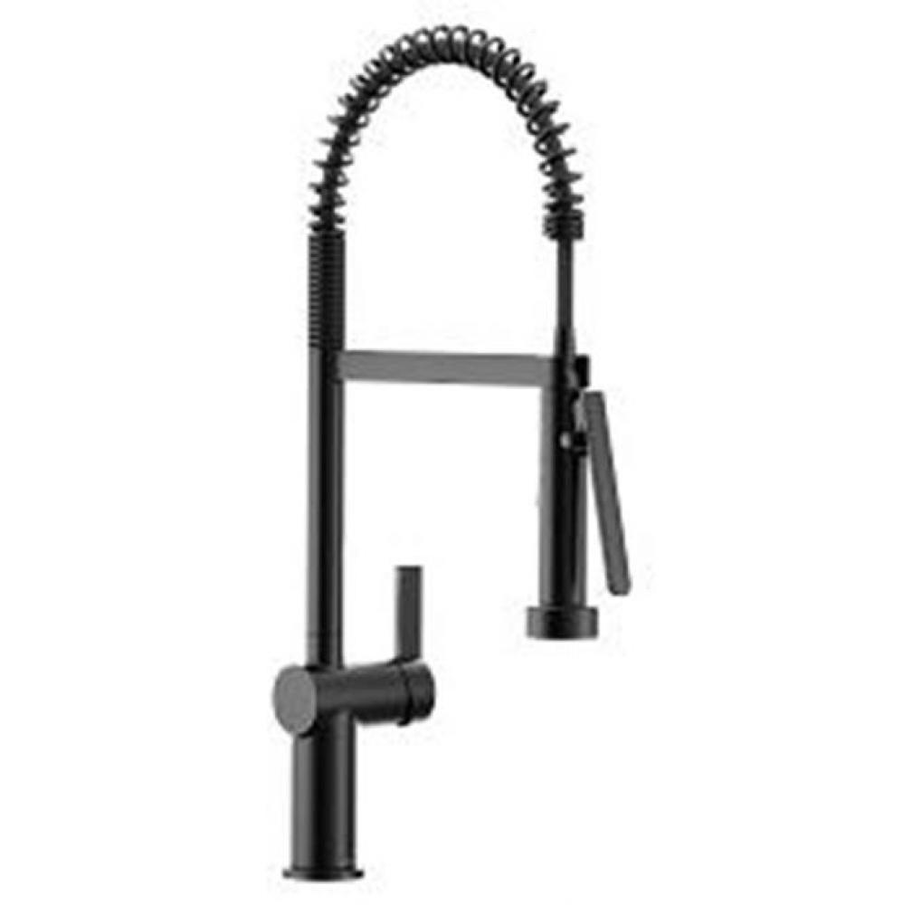 Matte Black One-Handle Pulldown Kitchen Faucet