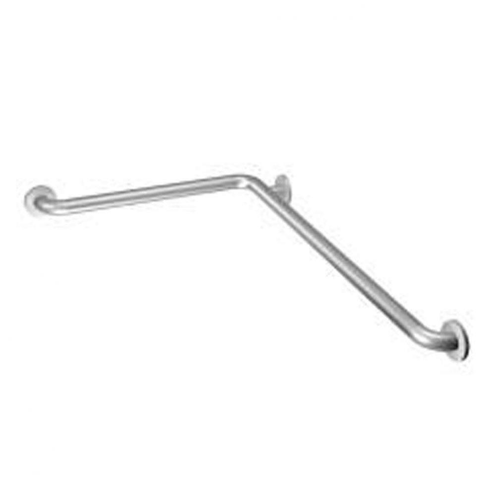 Peened 16'' L-Shaped Grab Bar