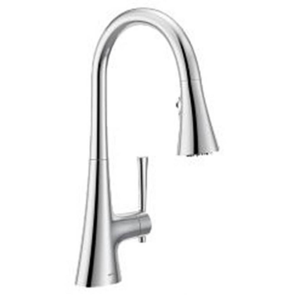 Chrome One-Handle Pulldown Kitchen Faucet