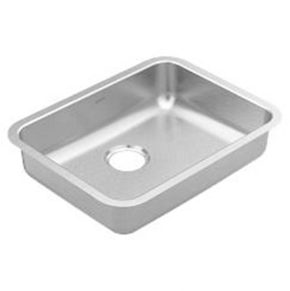 23'' x 18'' stainless steel 20 gauge single bowl sink