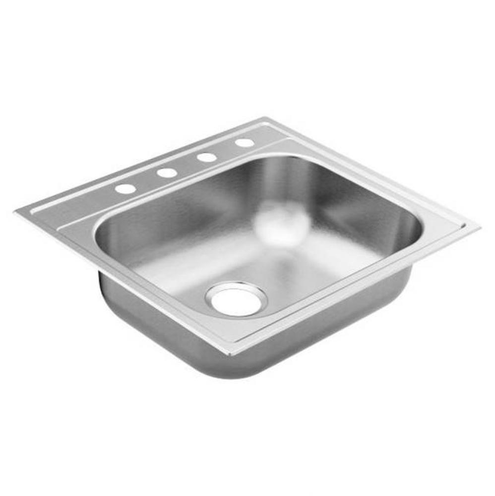 25''X22'' Stainless Steel 22 Gauge Single Bowl Drop In Sink