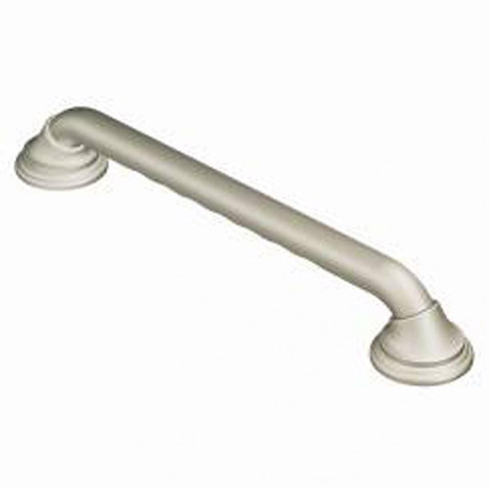 Brushed Nickel 16'' Designer Grab Bar