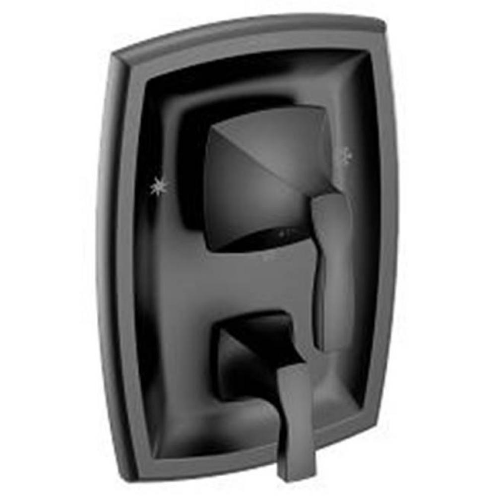 Matte black Posi-Temp(R) with diverter valve trim