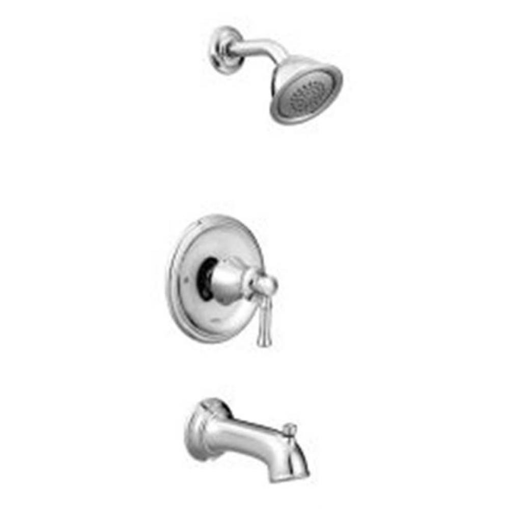 Chrome Posi-Temp(R) tub/shower