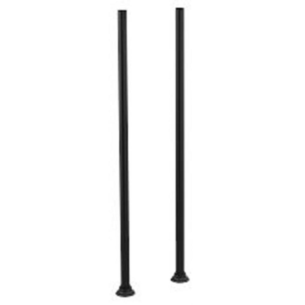 Weymouth Floor Mount Riser Legs, Matte Black