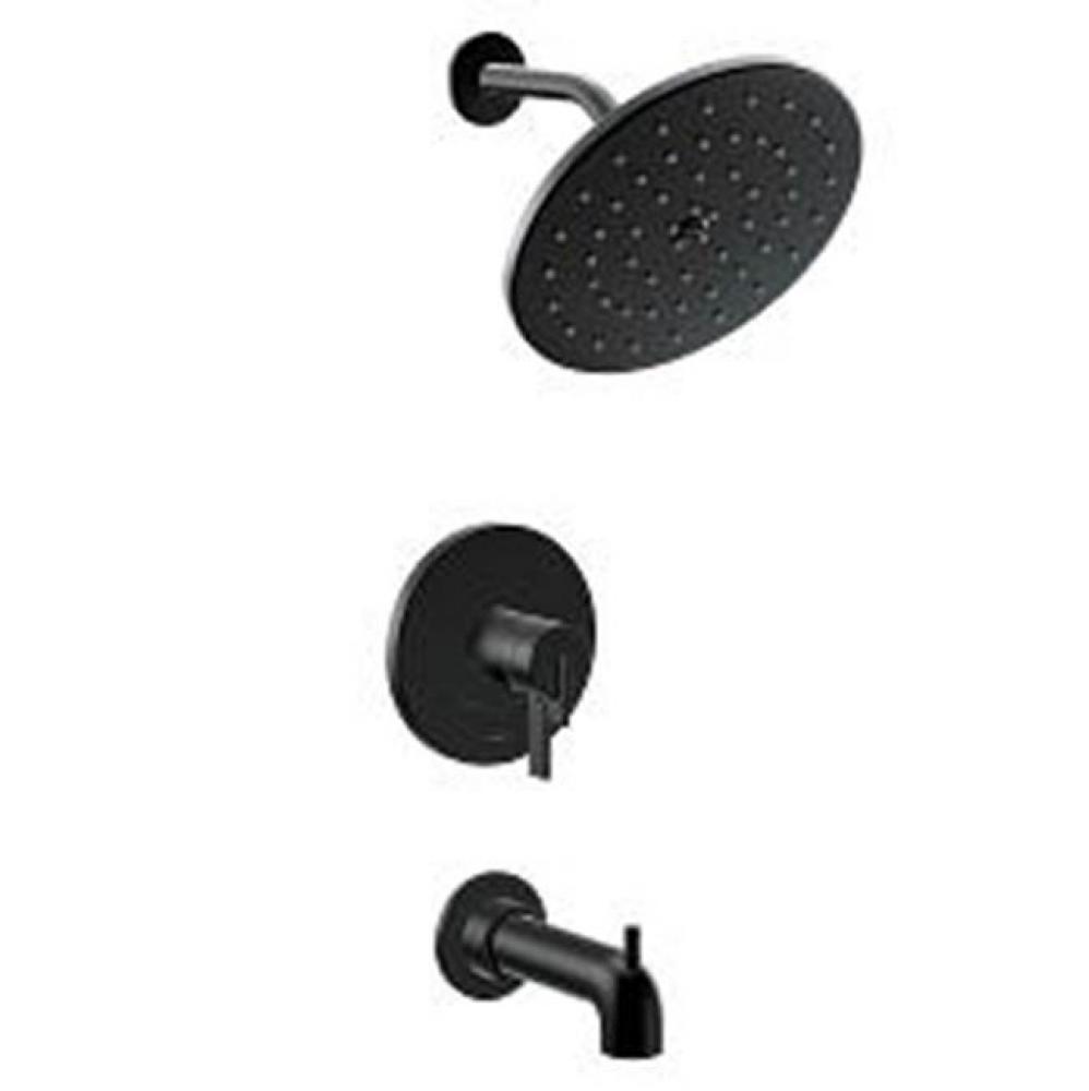 Cia Matte Black M-Core 4-Series Tub/Shower