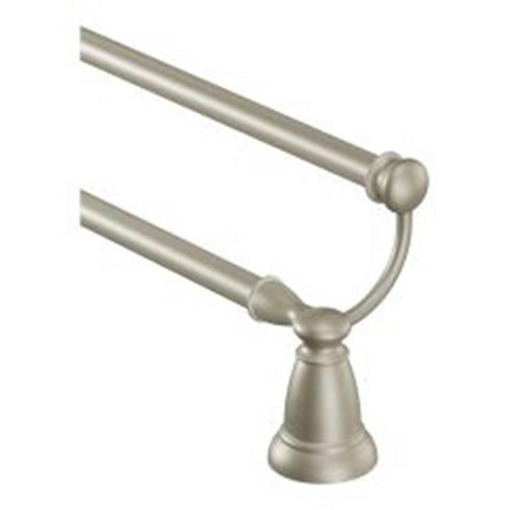 Brushed Nickel 24'' Double Towel Bar