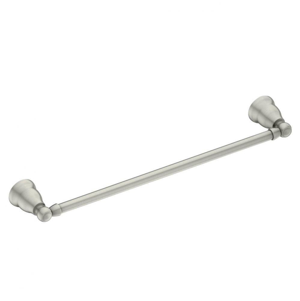 Brushed nickel 18'' towel bar