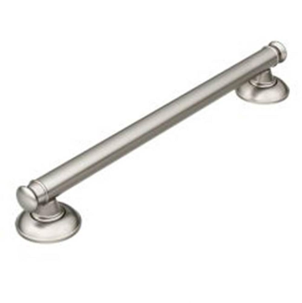 Brushed Nickel 18'' Designer Grab Bar