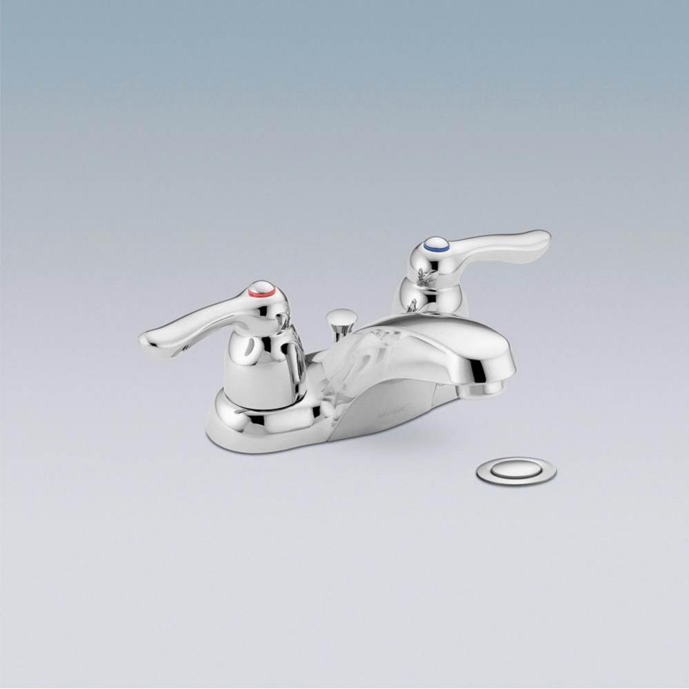 Chrome two-handle lavatory faucet