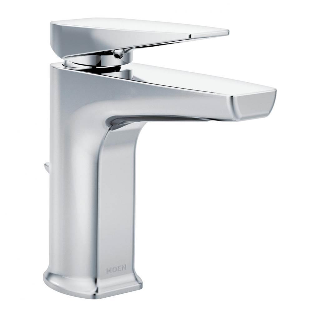 Via One-Handle Modern Bathroom Faucet, Chrome