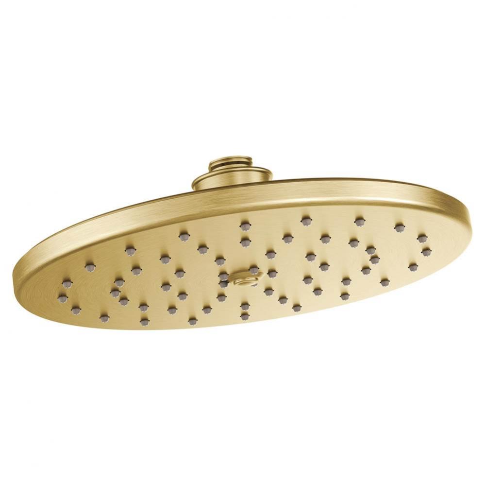 Moen Brushed Gold One-Function 10'' Diameter Spray Head Rainshower