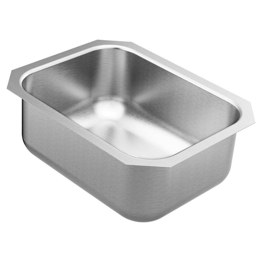 1800 Series 16-inch 18 Gauge Undermount Single Bowl Stainless Steel Kitchen or Bar Sink