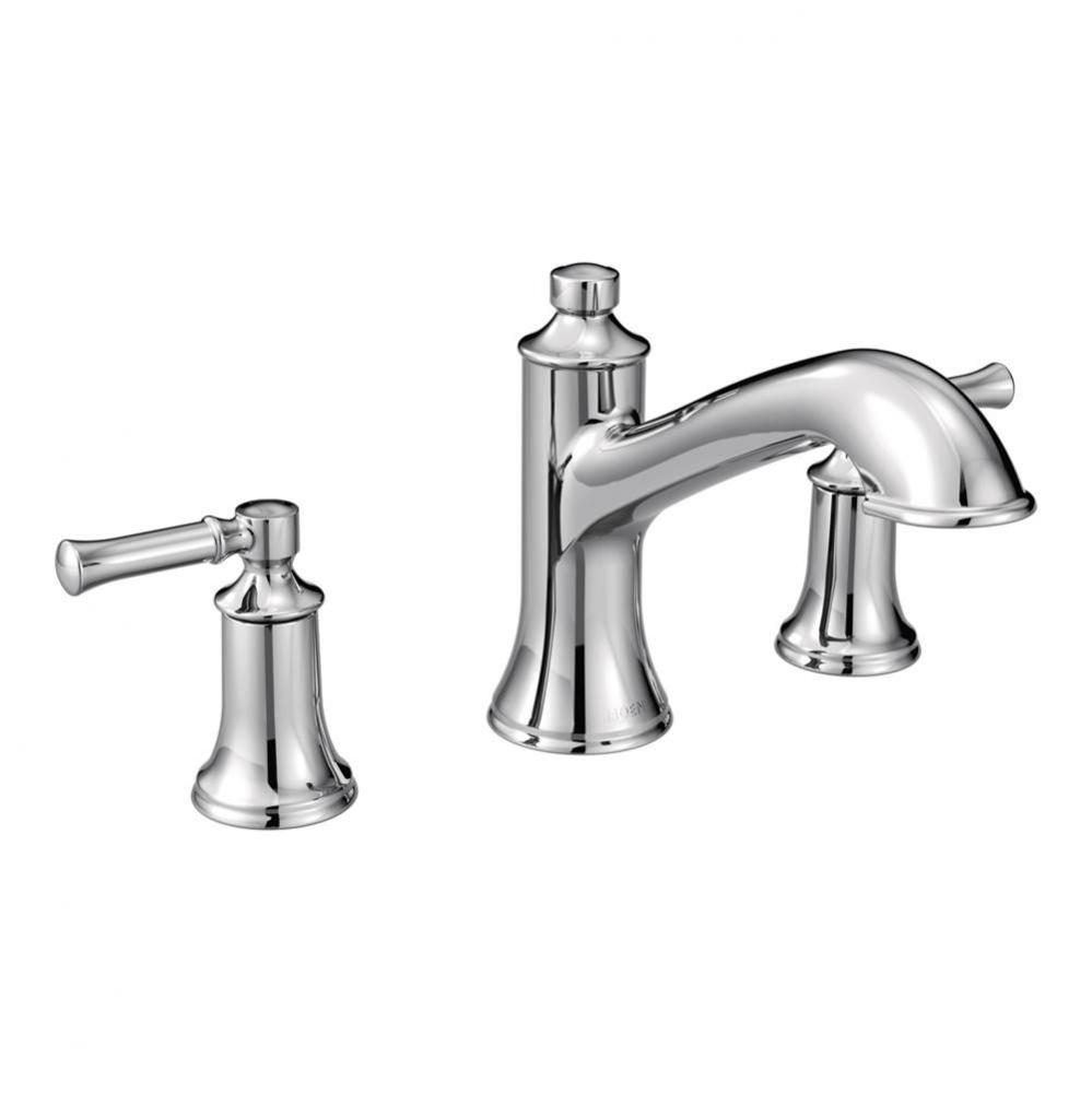 Dartmoor 8 in. Widespread 2-Handle Roman Tub Bathroom Faucet in Chrome (Valve Sold Separately)