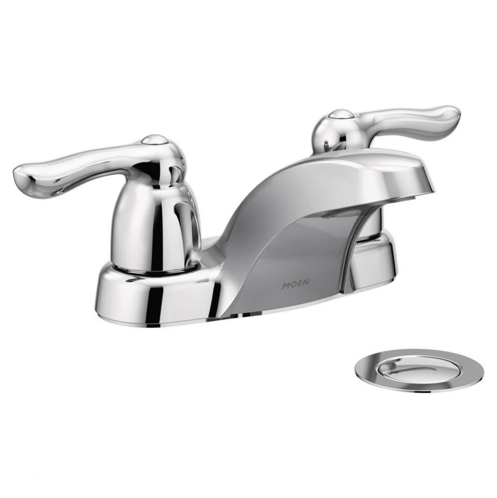 Chateau Two-Handle Low Arc Bathroom Faucet, Chrome