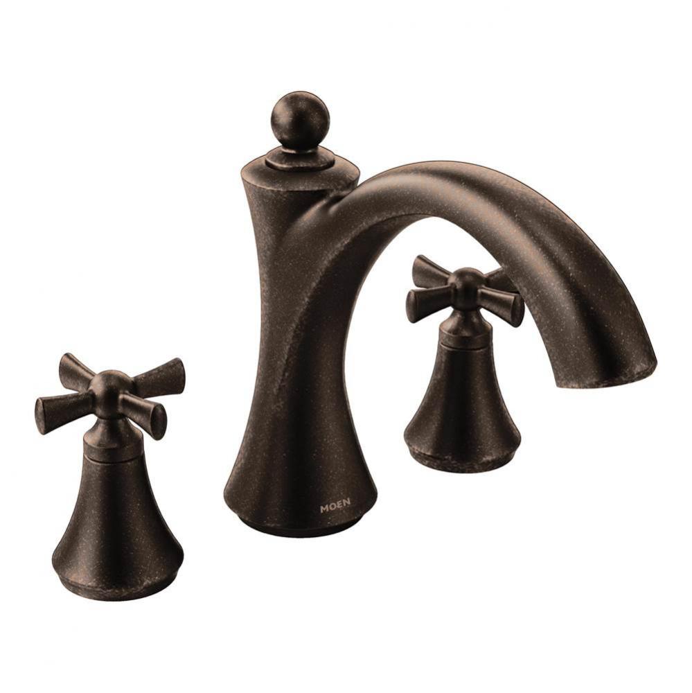 Wynford 2-Handle Deck-Mount Roman Tub Faucet in Oil Rubbed Bronze