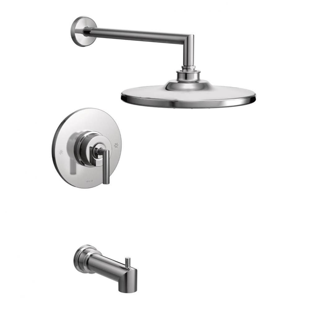 Arris Posi-Temp Single-Handle 1-Spray Tub and Shower Faucet Trim Kit in Chrome (Valve Sold Separat