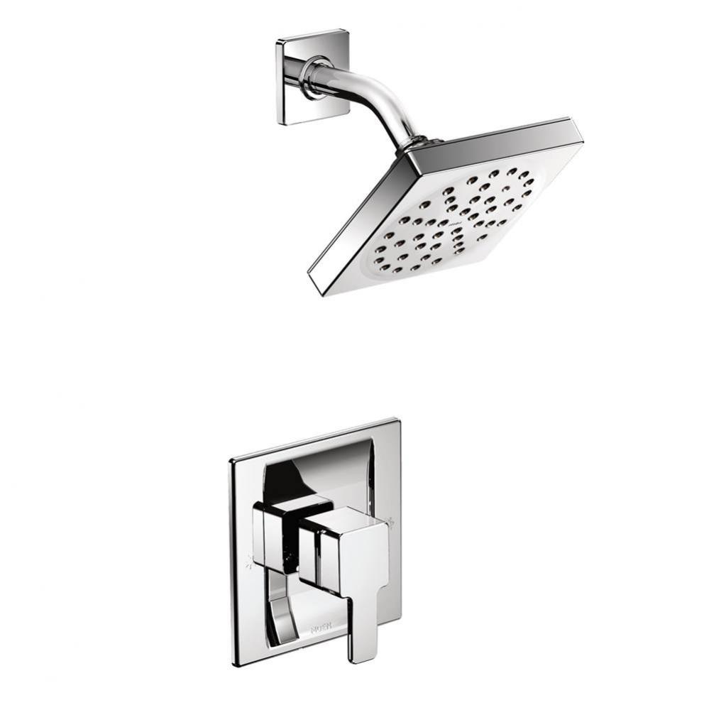 90 Degree Posi-Temp Single-Handle 1-Spray Shower Faucet Trim Kit in Chrome (Valve Sold Separately)