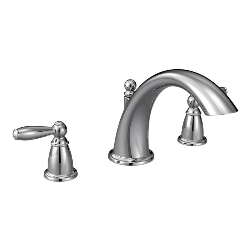 Brantford 2-Handle Deck-Mount Roman Tub Faucet Trim Kit in Chrome (Valve Sold Separately)