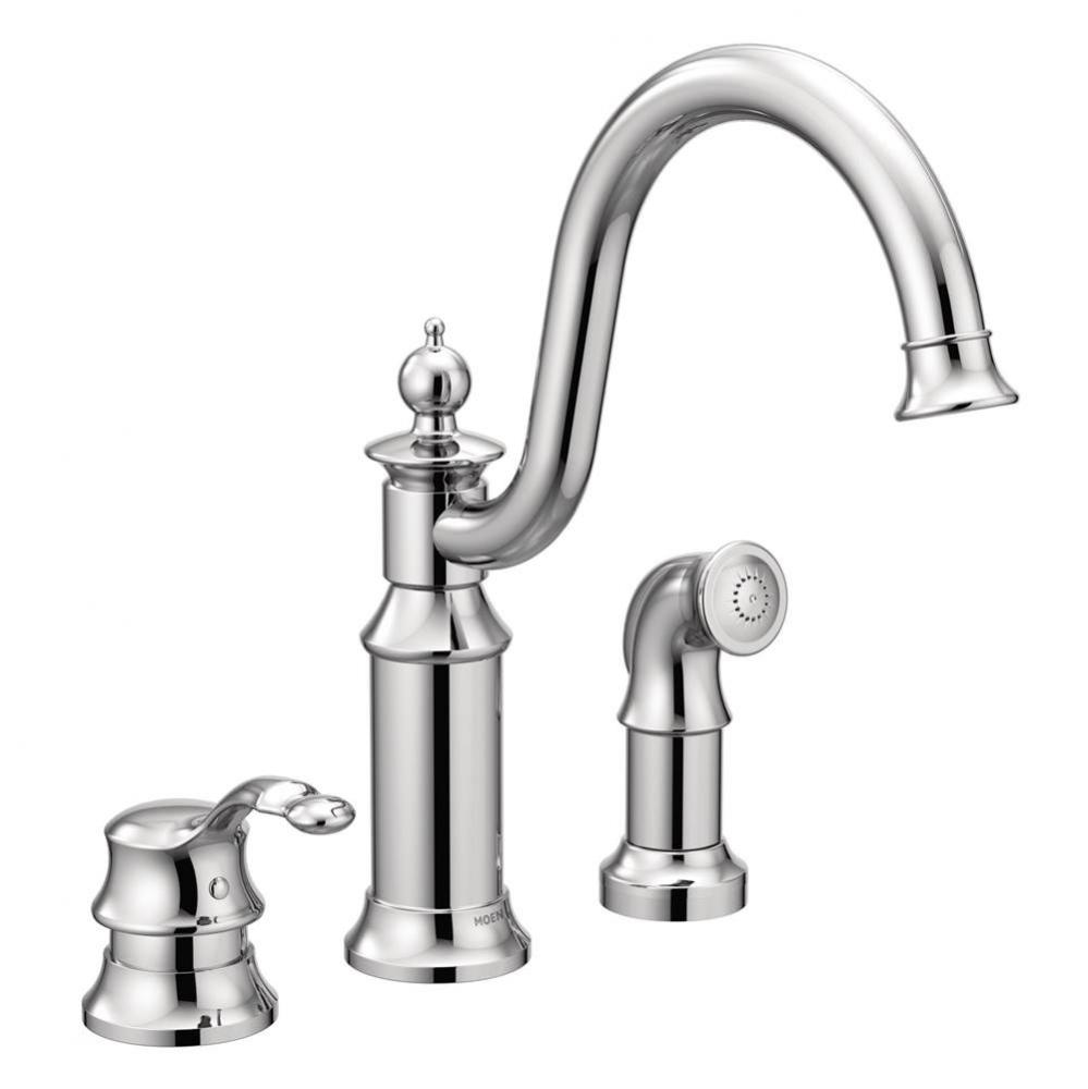 Waterhill One-Handle High Arc Kitchen Faucet, Chrome