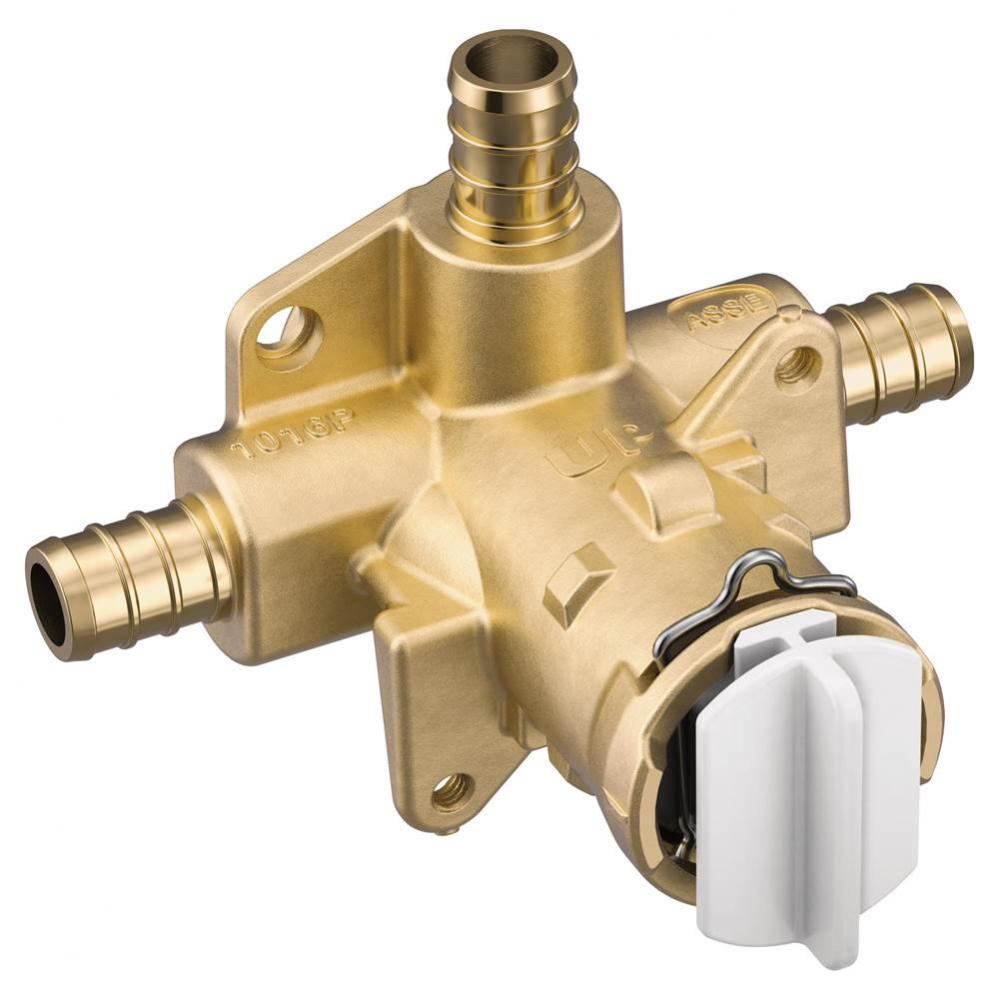 M-Pact Posi-Temp Pressure Balancing Valve with 1/2'' Crimp Ring PEX Connection