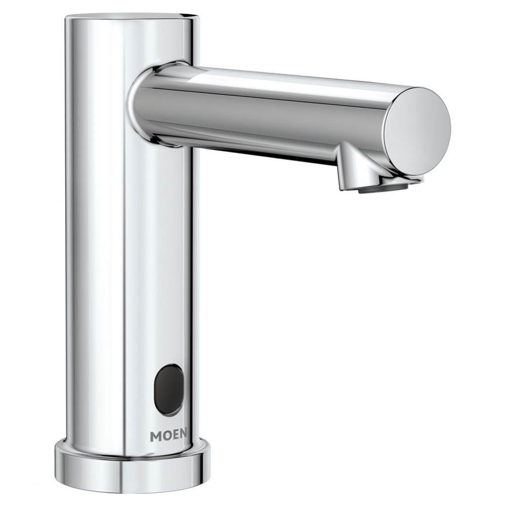 Chrome hands free sensor-operated lavatory faucet