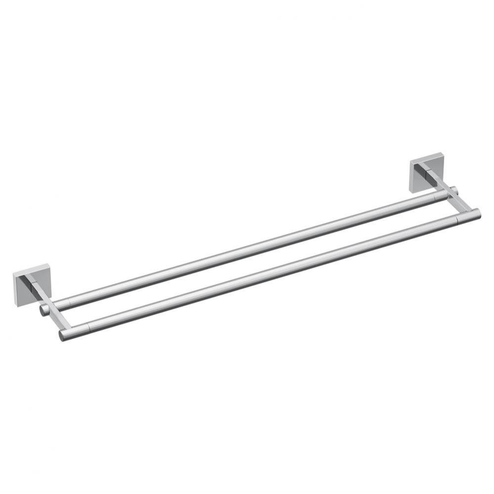 Chrome 24'' Double Towel Bar