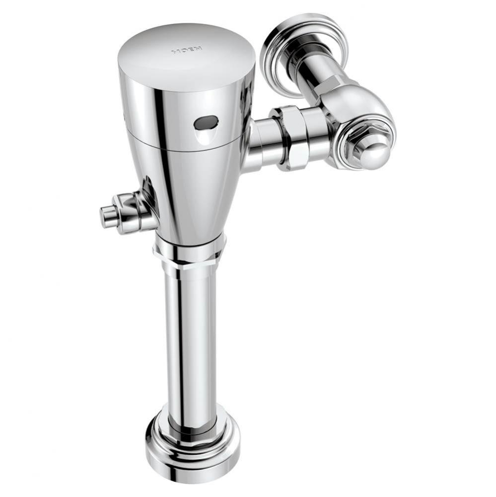 Chrome electronic flush valve 1 1/2'' water closet