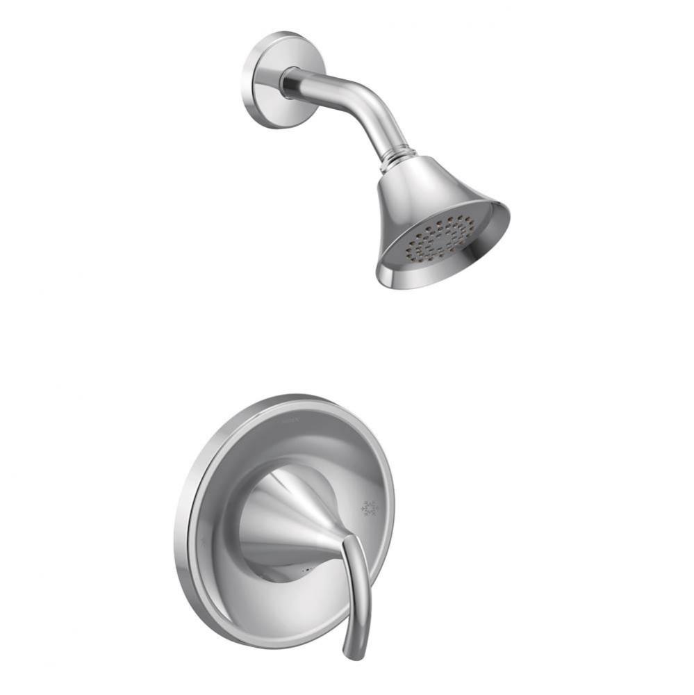 Glyde 1-Spray Single-Handle Posi-Temp Shower Faucet Trim Kit in Chrome (Valve Sold Separately)