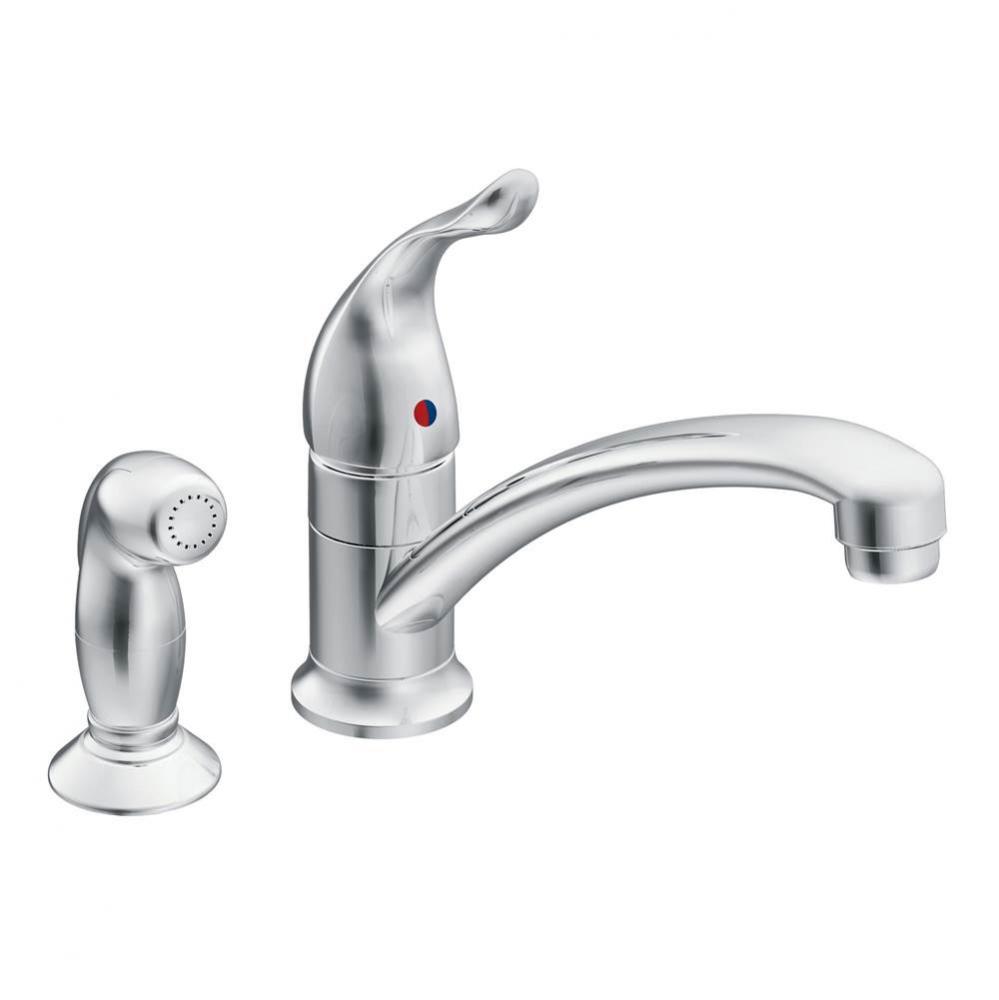 Chateau One-Handle Low Arc Kitchen Faucet, Chrome