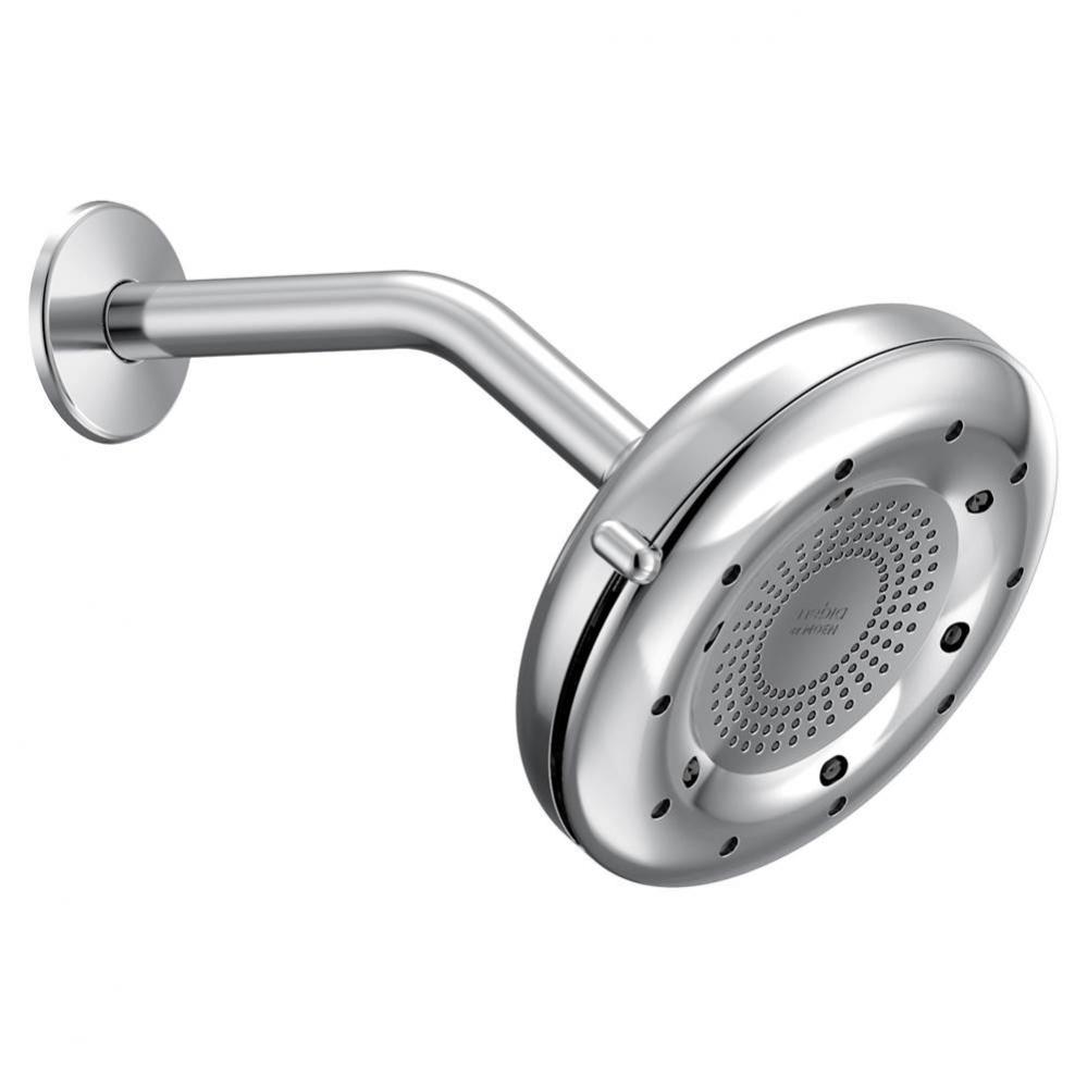 Nebia Chrome Four-Function 6-1/2'' Diameter Spray Head Rainshower