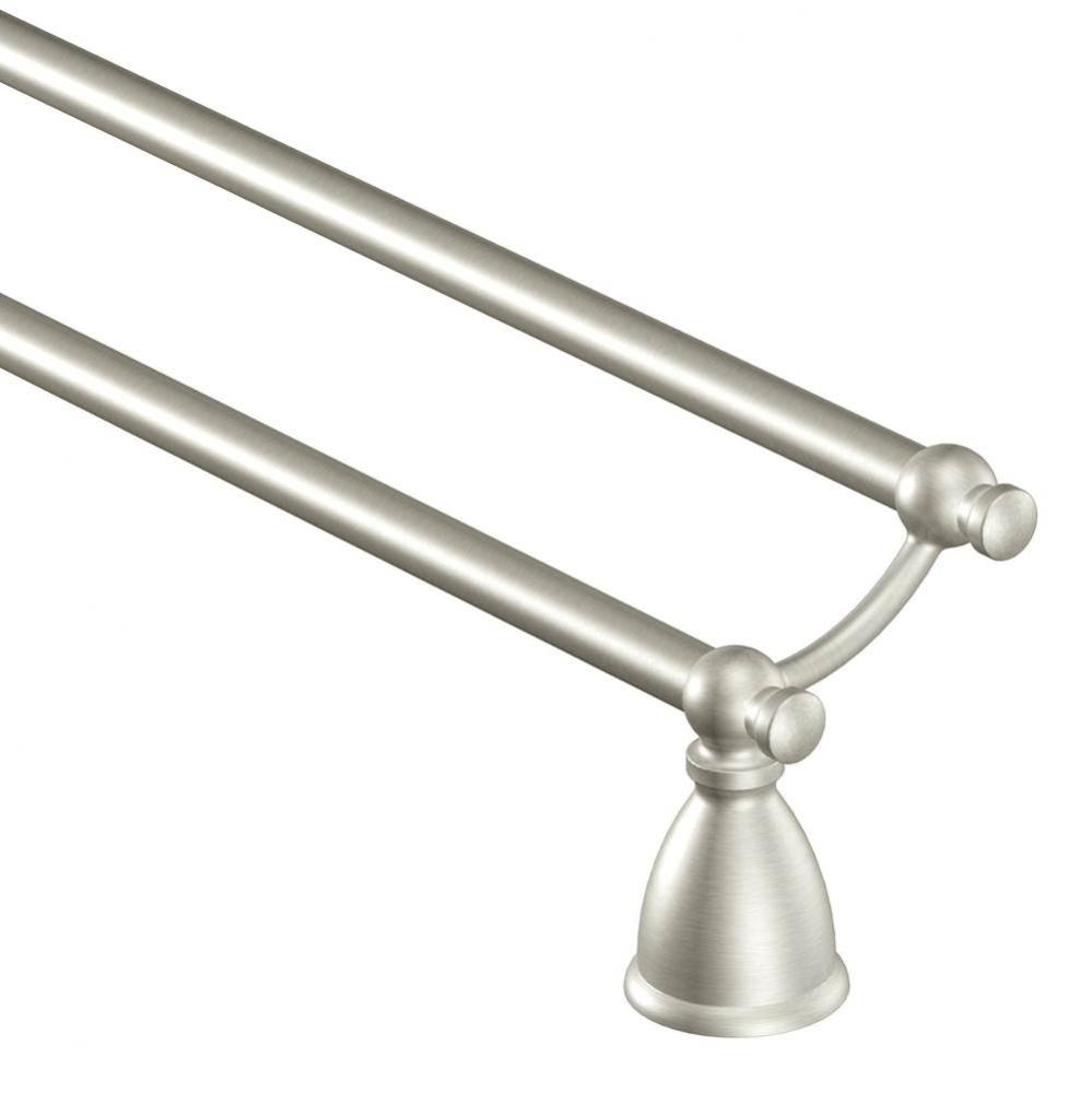 Brushed Nickel 24'' Double Towel Bar