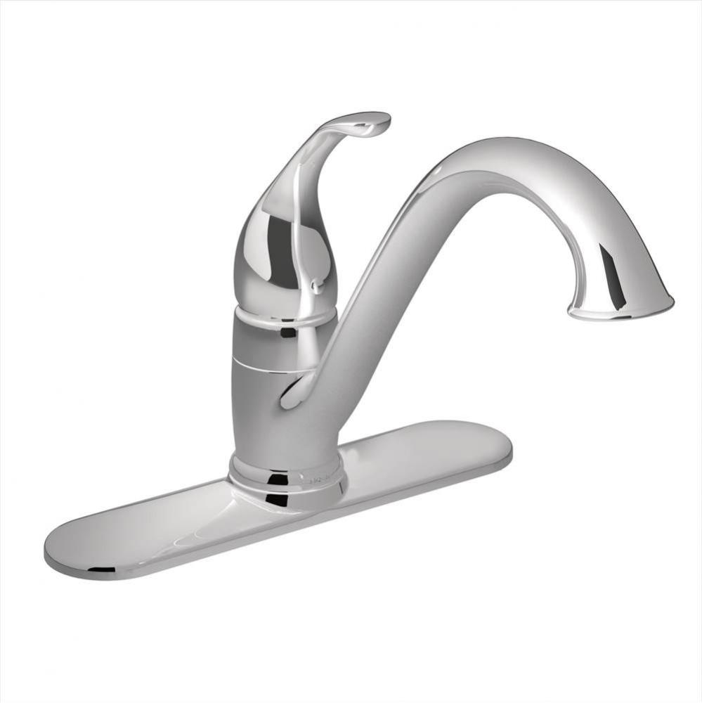 Camerist One-Handle Low Arc Kitchen Faucet, Chrome