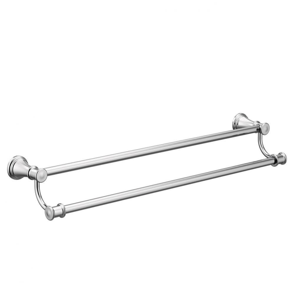 Chrome 24'' Double Towel Bar