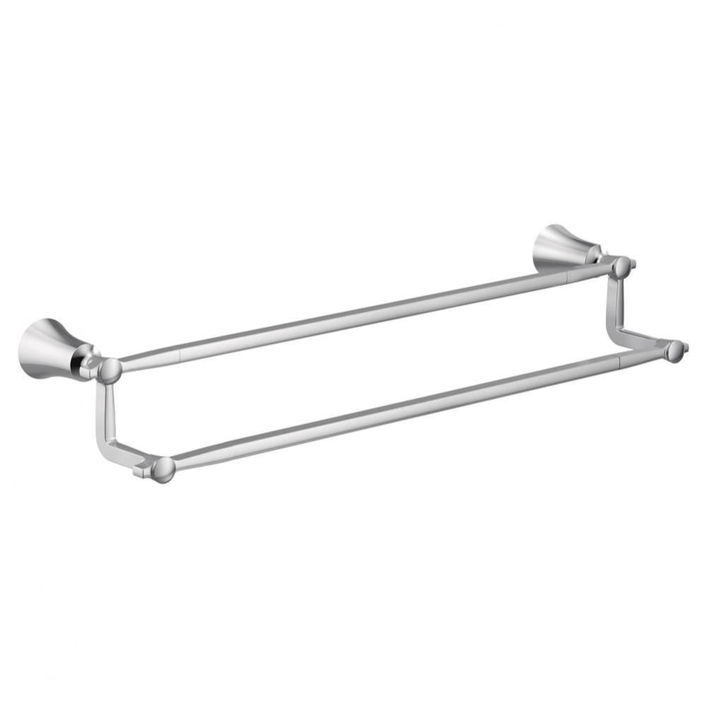 Chrome 24'' Double Towel Bar