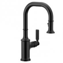 Moen 5770BL - Matte Black One-Handle Pulldown Bar Faucet