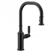 Moen 7770EVBL - Matte Black One-Handle High Arc Pulldown Kitchen Faucet