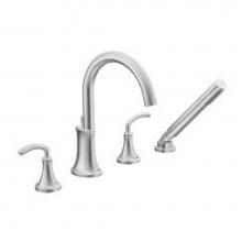 Moen TS964 - Chrome two-handle roman tub faucet includes hand shower