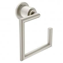 Moen YB0886BN - Arris Modern Hand Towel Ring, Brushed Nickel