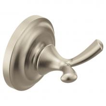 Moen BP6903BN - Brushed Nickel Double Robe Hook