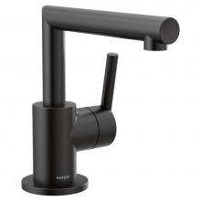 Moen S43001BL - Arris One-Handle Single Hole Modern Bathroom Faucet, Matte Black