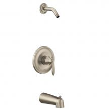 Moen UT2133NHBN - Eva M-CORE 2-Series 1-Handle Tub and Shower Trim Kit in Brushed Nickel (Valve Sold Separately)