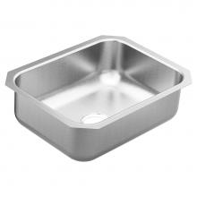 Moen GS20192 - 2000 Series 23.5-inch 20 Gauge Undermount Single Bowl Stainless Steel Kitchen or Bar Sink