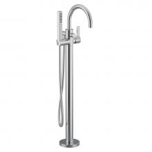 Moen 615 - Cia One Handle Freestanding Floor Mount Tub Filler with Handshower in Chrome