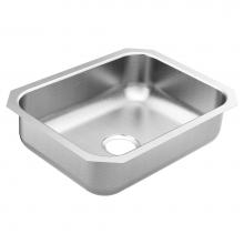 Moen GS20193 - 2000 23.5-inch 20 Gauge Undermount Single Bowl Stainless Steel Kitchen or Bar Sink