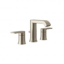 Moen T6708BN - Genta LX Two-Handle Widespread Modern Bathroom Faucet, Valve Required, Brushed Nickel