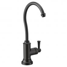 Moen S5510BL - Sip Traditional Cold Water Kitchen Beverage Faucet with Optional Filtration System, Matte Black