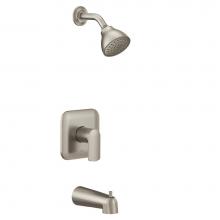 Moen UT2813EPBN - Rizon M-CORE 2-Series Eco Performance 1-Handle Tub and Shower Trim Kit in Brushed Nickel (Valve So