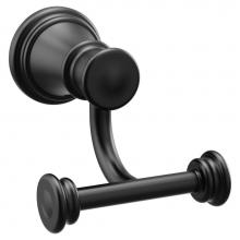 Moen YB6403BL - Matte Black Double Robe Hook