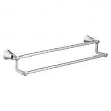 Moen YB0322CH - Chrome 24'' Double Towel Bar